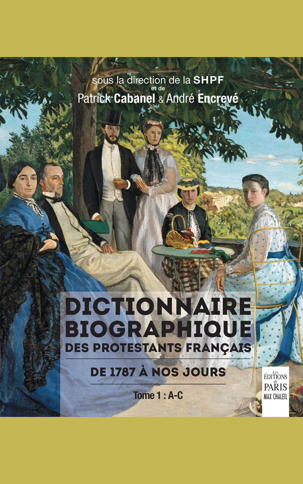 Dictionnaire biographique des protestants français Couverture